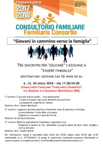 Giovani in cammino verso la Famiglia @ Consultorio familiare "Familiaris Consortio" | Villanova | Lazio | Italia